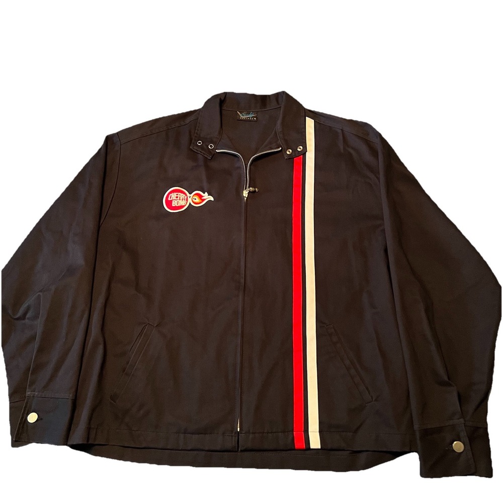 Vintage Steady Clothing‎ Cherry Bomb Driver Jacket All Embroidered Double Strip